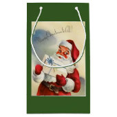  kerstman met Cadeau Klein Cadeauzakje (Achterkant)