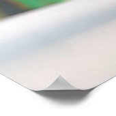 Kerstman met cadeau poster (Hoek)