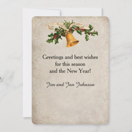  Kerstman met Cadeaus Feestdagenkaart (Achterkant)