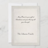   kerstman met cadeaus feestdagenkaart (Achterkant)