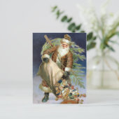  Kerstman met Cadeaus Feestdagenkaart (Staand voorkant)