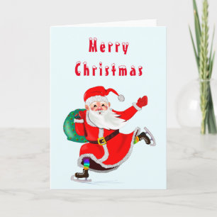 Kerstman met Cadeaus Kerstmis Kaart -