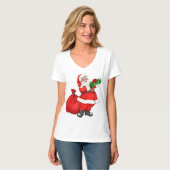 Kerstman met cadeautjes t-shirt (Voorkant volledig)