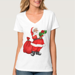 Kerstman met cadeautjes t-shirt