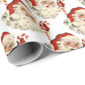  Kerstman met Candy Cane. Cadeaupapier (Rol Hoek)