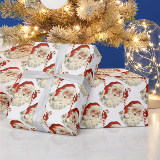 Kerstman met Candy Cane. Cadeaupapier