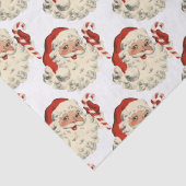  Kerstman met Candy Cane. Tissuepapier (Detail)