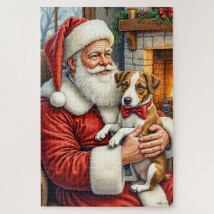 Kerstman met Chesapeake Bay Terrier Legpuzzel