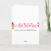  kerstman met clowns in een auto kerst feestdagen kaart (Achterkant)