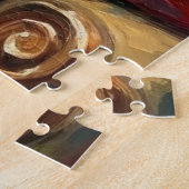 Kerstman met Dalmatische Kerstkunst Legpuzzel (Zijkant)