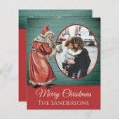  Kerstman met de kerstman (Voorkant / Achterkant)