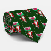 Kerstman met de vlag van Wales Stropdas (Opgerold)