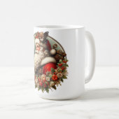 Kerstman met decoratie koffiemok (Voorkant rechts)