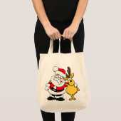 Kerstman met deer tote bag (Voorkant (product))