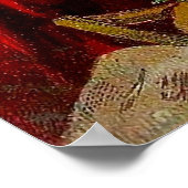  kerstman met Doll Poster (Hoek)