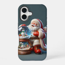 Kerstman met dubbele sneeuwbol, Kerstmis, Auteur N