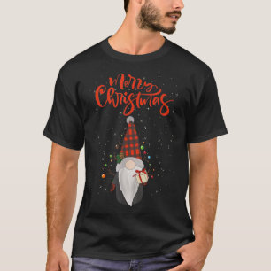 Kerstman met een Bo-gezin die Kinder kerstjongens T-shirt