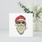 kerstman met een bril kaart (Staand voorkant)