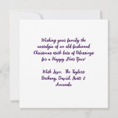  Kerstman met een Bruin Paard Kerstmis Kaart (Achterkant)