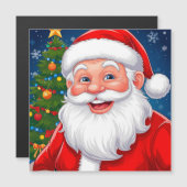 Kerstman met een glimlach in een rode hoed (Voorkant / Achterkant)