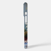 Kerstman met één paard Sleigh Case-Mate iPhone Case (Achterkant / Links)