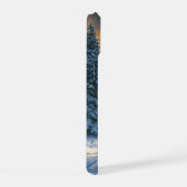 Kerstman met één paard Sleigh iPhone 15 Case (Rechterkant)