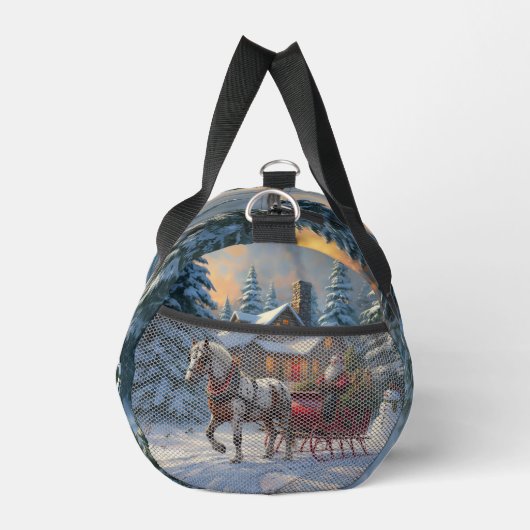 Kerstman met één paard Sleigh Plunjezak (Rechts)