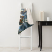 Kerstman met één paard Sleigh Sherpa Deken (In situ)