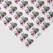 kerstman met een traditioneel kerstjaar mevrouw Cl Tissuepapier (Detail)