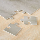 Kerstman met een zak vol cadeaus in de sneeuw legpuzzel (Zijkant)