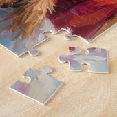 Kerstman met Engelse Setter Kerstkunst Legpuzzel (Zijkant)