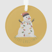 Kerstman met Fairy Lights Ornament (achterkant)
