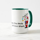 Kerstman met gedecorbeerde antenne-Mok Mok (Voorkant rechts)