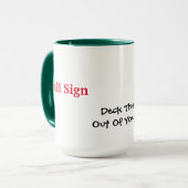 Kerstman met gedecorbeerde antenne-Mok Mok (Voorkant links)