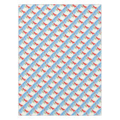 Kerstman met geschenken in het sneeuw kunst tafelk tafelkleed (Voorkant)