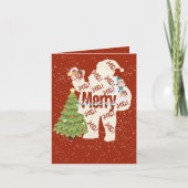 Kerstman Met Geschenken Kaarten Vouwkaarten (Voorkant)