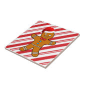 kerstman met gingerbrood tegeltje (Zijkant)