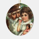  Kerstman met Girl Keepomwille Ornament (Links)