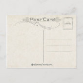  kerstman met glimlachend kind feestdagenkaart (Achterkant)