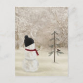 kerstman met Gold Star Briefkaart (Voorkant)