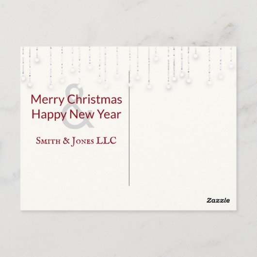 kerstman met Gold Star Briefkaart (Achterkant)