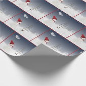 kerstman met Gold Star Cadeaupapier (Hoek)