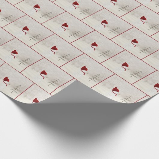 kerstman met Gold Star Cadeaupapier (Hoek)