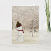 kerstman met Gold Star Feestdagen Kaart (Voorkant)