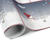 kerstman met Gold Star Wrapping Paper Cadeaupapier (Rol Hoek)