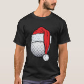 kerstman met goufbal kerstman t-shirt (Voorkant)