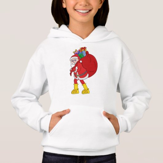 Kerstman met grote gele laarzen (Voorkant)