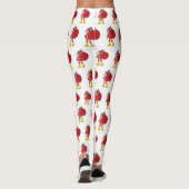 Kerstman met grote gele laarzen leggings (Achterkant)