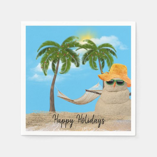 Kerstman met Hammock Napkins Servet (Voorkant)