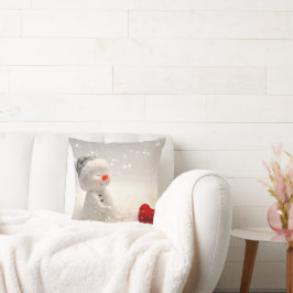 Kerstman met hartverwarmende liefde kussen